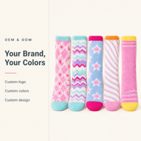 Chaussettes Douillettes Personnalisées OEM ODM à Motifs, Longueur Ras du Cou, Écologiques, Confortables pour le Repos et le Sommeil, pour Femmes, Chaudes pour l'Hiver, Vente en Gros