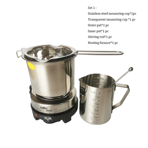 อุปกรณ์ทำเทียนไฟฟ้าหม้อหลอมเทียนไขสีชมพูหรูหราราคาไม่แพง - Product Image 1