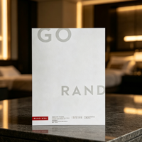 Papier de tête de lettrier personnalisé écologique fait main pour hôtel, impression de logo, papier d'art spécial de qualité supérieure, promotion pour exposition commerciale