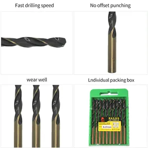 Factory High Quality Fully Ground Twist Drill Drilling/reaming/chamfering Deburring Bit For Metal Fine Rolled Twist Drill Bit