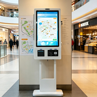 Kiosco de Autoservicio Multifuncional de 43 Pulgadas con Pantalla Táctil para Pedidos y Pagos, Aplicación Pública Multilingüe, OEM, ODM, Personalizable