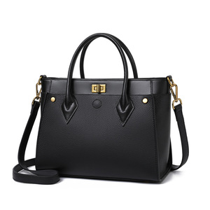 Bolsos de Mano de Moda para Mujer al por Mayor, Bolsos de Cuero Genuino de Gran Capacidad, Bolsos de Hombro para Dama - Product Image 2