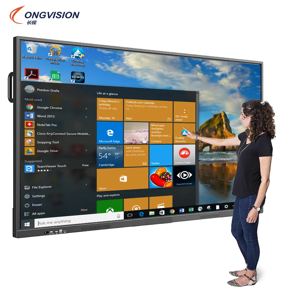 65 Inch 100 Inch Odm 4K Android Ops 65 Inch Interactief Display Smartboard 75 Inch Touchscreen Monitor Interactief Whiteboard