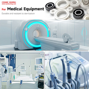 Rodamientos de Bolas de Cerámica Híbridos de ZrO de Alta Calidad para Husillos de Dispositivos Médicos, Precisión P0, Sellados Abiertos, Diámetro Exterior de 47 mm, EE. UU. - Product Image 5