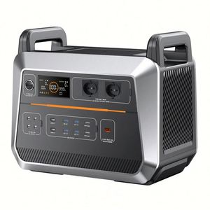 Generador Solar de 2400W, Estación de Energía Portátil con Batería LiFePO4, Enchufe Europeo de 230V, para Emergencias - Product Image 4