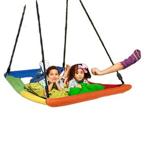 ชิงช้าผ้าสี่เหลี่ยมผืนผ้าแบบพรีเมี่ยมมีลวดลายที่สดใสวัสดุนิ่มแต่ทนทานเป็นของขวัญที่สมบูรณ์แบบสำหรับเด็กที่รักการสวิง - Product Image 3