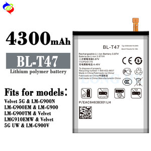 4300mAh BL-T47 Velluto LMG910EMW LM-G900N/G900EM <span class=keywords><strong>batteria</strong></span> del <span class=keywords><strong>telefono</strong></span> mobile per LG Velluto 5G <span class=keywords><strong>batteria</strong></span> - Product Image 2