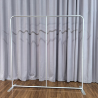 Support de bannière portable en tissu tendu avec cadre en aluminium pour affichage intérieur/extérieur, salons professionnels, mariages, décorations de fête, personnalisable