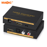 Répartiteur audio HDMI 2.0 HDCP 2.2 avec sortie SPDIF optique L R RCA 5.1CH pour barre de son TV, extracteur audio HDMI