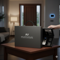Boîte d'emballage intelligente avec estampage doré personnalisé, étui rigide en papier pour outil de sécurité domestique intelligent de luxe