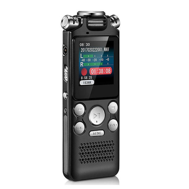 New Voice Recorder Digital Recorder MP3 Player Noise Reduction Dual Microphone Recorder