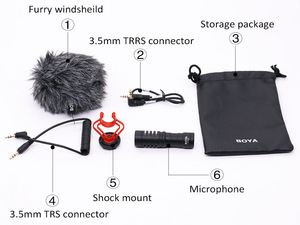 Hot Universale <span class=keywords><strong>BOYA</strong></span> BY-MM1 Microfono Shotgun Video Microfono di Registrazione Microfono per OSMO DSLR Macchina Fotografica Smartphone cavo Audio da 3.5MM - Product Image 5