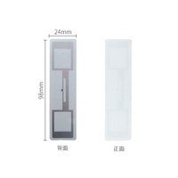 Étiquettes de capteur de température RFID UHF en temps réel, étanches, modèle ISO, fréquence 860-960 MHz, matériau PP, système de contrôle d'accès NFC RFID