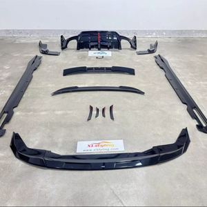 Kit carrosserie VTEN pour pare-chocs de voiture, séparateur de pare-chocs avant, jupe latérale, diffuseur arrière avec spoiler de calandre à LED pour <span class=keywords><strong>BMW</strong></span> G20 LCI - Product Image 1