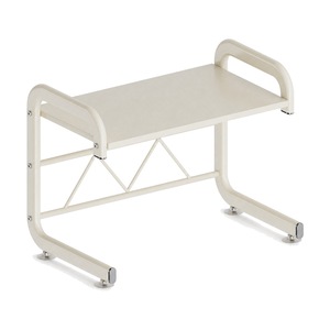 Support de micro-ondes en acier au carbone blanc crème à étagère unique, organisateur de comptoir pour four, 41,5 <span class=keywords><strong>cm</strong></span>, idéal pour appareils électroménagers de grande hauteur - Vente en gros - Product Image 1