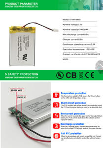 Pin Lipo bán buôn <span class=keywords><strong>603450</strong></span> <span class=keywords><strong>1000mah</strong></span> 3.7v Pin <span class=keywords><strong>Polymer</strong></span> <span class=keywords><strong>Li</strong></span>-ion 3.7v <span class=keywords><strong>1000mah</strong></span> Pin Lithium Ion <span class=keywords><strong>Polymer</strong></span> - Product Image 6