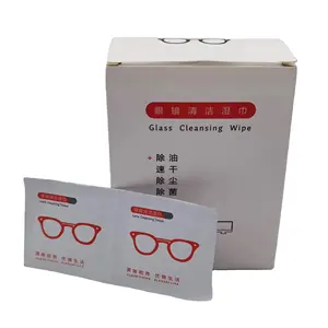 Oem Odm Easy to Carry Antistatic Oil Film Cleaning Wipe Eyeglass Wet Wipe