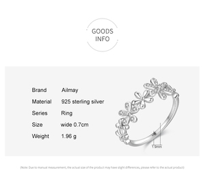 Aillay moda 925 in <span class=keywords><strong>argento</strong></span> Sterling piccola margherita fiori squisiti anelli <span class=keywords><strong>da</strong></span> dito per donne ragazza dichiarazione gioielli ipoallergenici - Product Image 5