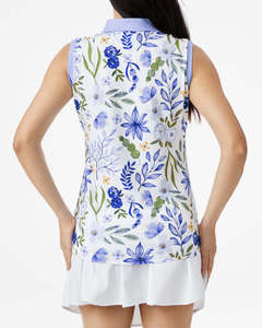 Chemise de golf sans manches de luxe Drifit pour femme grande taille, haute qualité, broderie personnalisée, motif imprimé décontracté - Product Image 4