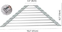 Égouttoir à vaisselle triangulaire pliable en acier inoxydable, passoire enroulable portable, séchoir à fruits et légumes, égouttoir d'évier de cuisine