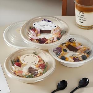 Bol en pulpe de papier jetable en gros, style Ins, pour yaourt froid, fruits coupés, yaourt grec et <span class=keywords><strong>fromage</strong></span> - Product Image 3