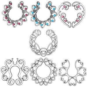 Bestseller 2026: Anelli per Capezzoli a Forma di Fiore in Acciaio Inox con Diamanti, Gioielli Unisex, <span class=keywords><strong>Piercing</strong></span> - Product Image 4