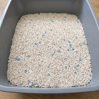 Litière pour chat en tofu et SAP, contrôle des odeurs, biodégradable, écologique, agglomération rapide, hautement absorbante, faible émission de poussière