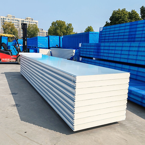 Panneau sandwich isolant en polyuréthane PUR ignifuge avec système de fixation <span class=keywords><strong>Cam</strong></span>-Lock pour chambre froide et congélateur - Product Image 4