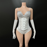 Novance Y5761 Nouvelle Collection Robes de Danse Samba Blanches en Strass pour Spectacles Scéniques et Soirées Sexy pour Femmes