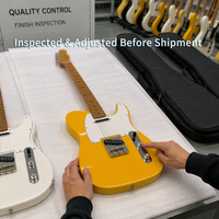 Guitare électrique TL de style nouveau, micros Alnico-5 SS, commutateur 3 voies, manche en érable carbonisé, corps en Okoume