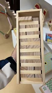 Jeu de construction en bois Strue, Tour à empiler pour adolescents et adultes, Jeux de société - Défi de construction et d'empilage, 54 pièces, Personnalisation acceptée - Product Image 6