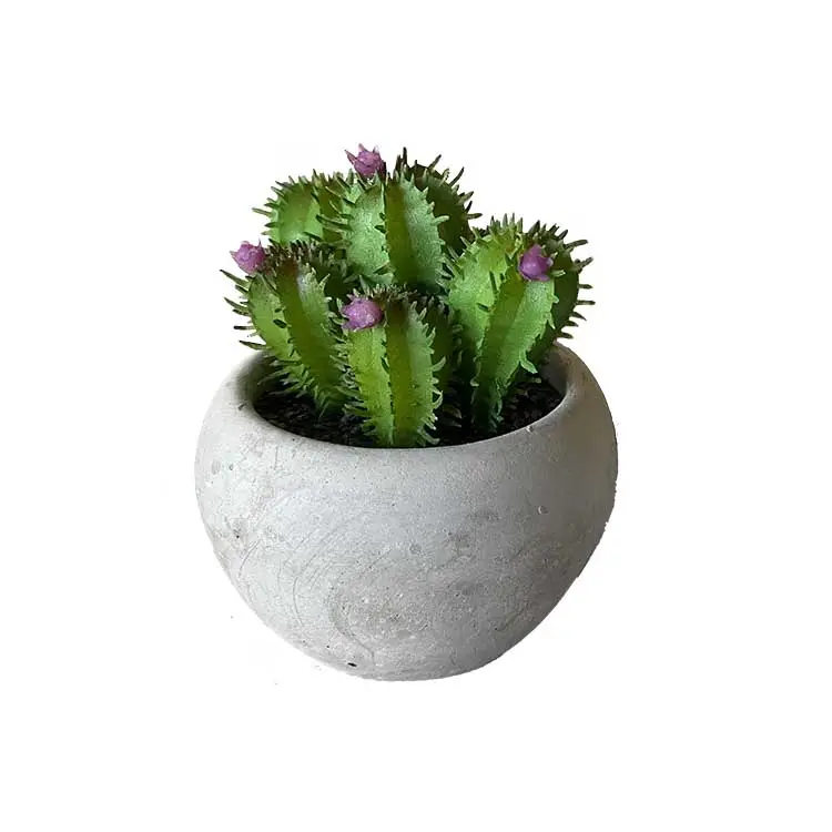 Mini cactus artificiale all'ingrosso della decorazione dell'interno e piante succulente in vaso