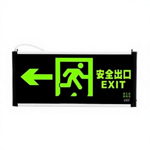 Signalisation LED d'urgence pour sortie de secours - Indicateur de route d'évacuation à brancher pour <span class=keywords><strong>les</strong></span> locaux commerciaux - Product Image 5