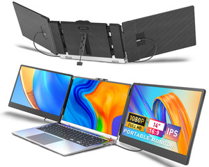 14 inch LCD màn hình di động S2 Ba máy tính xách tay màn hình 1080P FHD IPS Extender Màn hình máy tính xách tay mở rộng màn hình di động cho máy tính xách tay - Product Image 1