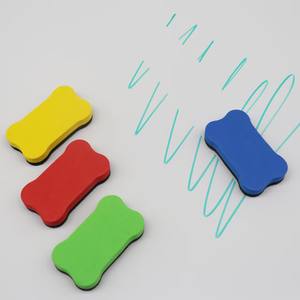 Prix de gros – Gommes magnétiques en feutre EVA pour tableau blanc – Anti-traces 7x4x1,5 cm – Petites effaceuses à sec pour salle de classe, maison, école, bureau - Product Image 2