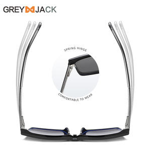 แว่นกันแดดแม่เหล็กเกรย์แจ็ค TR90 แบบเต็มกรอบป้องกันรังสียูวีโพลาไรซ์ป้องกันแสงสีฟ้าสำหรับทุกเพศน้ำหนักเบาสวมใส่สบาย - Product Image 1