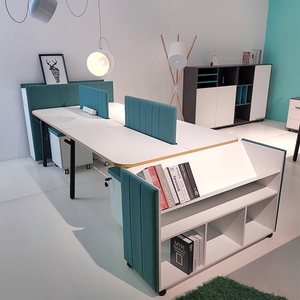 MEET&CO Modern Design Office Workstation Partition <b>Table</b> <b>Desk</b> 2.4.6 Person Capacity Factory Wholesale Furniture for Home Office - Product Image 4