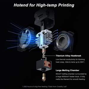 Kit de Extrusor Creality Ender 5 S1, Boquilla de Aluminio de Alta Temperatura de Repuesto para Impresora 3D - Product Image 2
