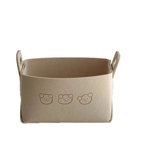 Felt Storage Baskets for Home Organizers and Car Tidying