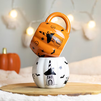 Tasses à café et à thé en grès en forme de citrouille sur mesure Cadeaux d'affaires joyeux Halloween de Chine