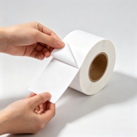 Rouleau d'étiquettes d'expédition en papier thermique direct 4x6, autocollant code-barres personnalisé 100x150mm, étanche, facile à déchirer, emballage HAIJIA
