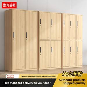 עובד ארון ארון ארון בגדים עץ במבוק גרגר חדר אמבטיה חדר כושר מנעול מנעול מנעולי עיצוב מודרני מינימליסטי ריהוט ביתי - Product Image 4