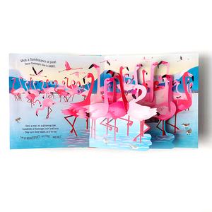 Impresión ecológica de pájaros 3D, <span class=keywords><strong>libro</strong></span> de dibujos animados emergente para niños, Juguetes Divertidos para niños, impresión de libros para niños 3D personalizada - Product Image 1