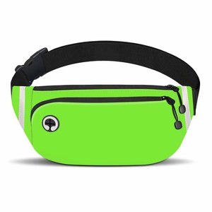 Riñonera de nailon Unisex con cierre de cremallera, cinturón <span class=keywords><strong>para</strong></span> <span class=keywords><strong>correr</strong></span> con pecho impermeable, portador de teléfono móvil <span class=keywords><strong>para</strong></span> deportes al aire libre, viajes, senderismo - Product Image 4