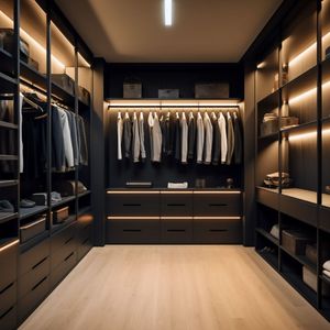 Phong Cách Hiện Đại Tùy Chỉnh Đi Bộ Trong Tủ Quần Áo Đơn Giản Tủ Quần Áo Đồ Nội Thất Phòng Ngủ Nhà Gỗ Tự Làm Đồ Nội Thất Phòng Ngủ Thiết Kế Ý Rắn 1 Bộ - Product Image 6