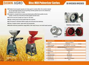 DAWN AGRO Macchina Trituratrice di Cereali per Uso Domestico, Mini Mulino per Farina, Macinatore ad Alta Velocità a Disco per Riso e <span class=keywords><strong>Grano</strong></span> - Product Image 2