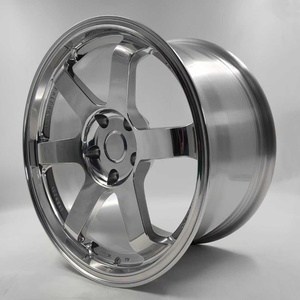 Jantes de voiture Volk Racing Te37 chromées polies forgées 5x120 5x114.3 5x112 17 18 19 20 21 pouces pour BMW Honda Accord <span class=keywords><strong>Toyota</strong></span> Jdm - Product Image 3