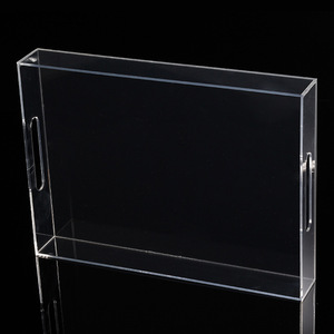 Transparente de acrílico para servir bandejas de plástico transparente bandejas de la fábrica de China - Product Image 4