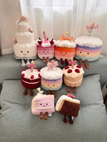 Boneka Jellycat Kue Ulang Tahun Seru dengan Isian Kapas PP, Kue Pelangi untuk Hadiah Ulang Tahun untuk Anak Laki-laki dan Perempuan (Tersedia)