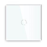 Interrupteurs et prises électriques Mvava de haute qualité EU/UK en verre 86 mm 1/2/3 gang unidirectionnels 300 W, interrupteurs tactiles pour éclairage LED